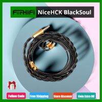 【LZ】▦  NiceHCK-Banhado a Prata Substituir o Cabo BlackSoul Rare Earth Alloy Wire 3.5mm 2.5mm 4.4mm MMCX 078 2Pin para Variações 5 Elemento