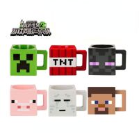 แก้วน้ําดื่ม PVC รูปสนามหญ้า Minecraft Enderman Creeper TNT เหมาะกับของขวัญ แบบสร้างสรรค์ ของเล่นสําหรับเด็ก และผู้ใหญ่823