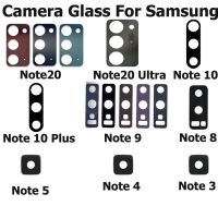 กระจกกล้องถ่ายรูปด้านหลังพร้อมสติกเกอร์สำหรับ Galaxy Note 20 10 9 8 5 4 3 Plus Lite Ultra