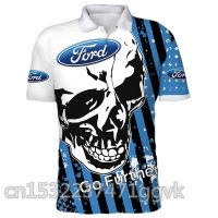 New arrival Ford Summer 3D Print Men Short Sleeve T-Shirt Casual Male polo Tops T-shirt clothing brand Top Quality polo XS-4XL