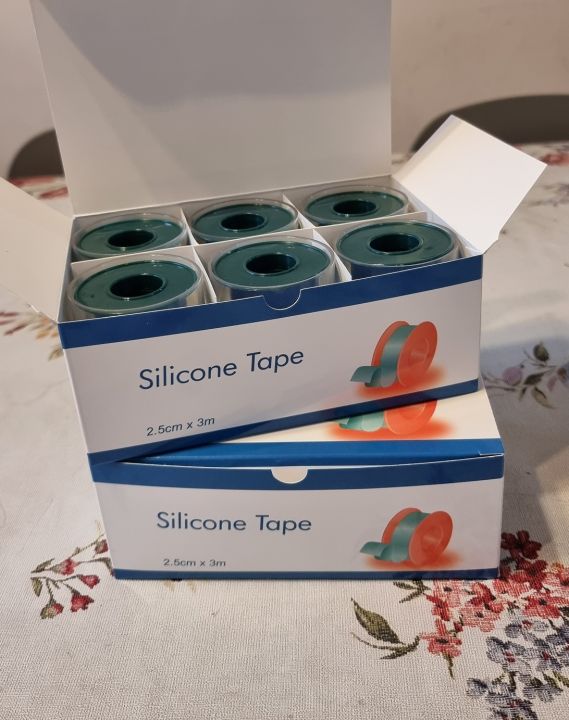 พลาสเตอร์ซิลิโคน-silicone-tape-medical-silicone-tape-2-5cmx3m