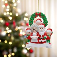 Personalized Christmas Familiy Home Custom Santa Claus Home Christmas Tree Door Hanging Decorations Holiday Party Decorations 2G Fishing Reels