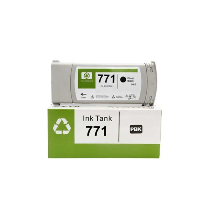 เข้ากันได้กับ-hp-771ตลับหมึกที่ได้รับการตกแต่งใหม่ด้วย-hp-หมึกสำหรับ-hp-เม็ดสี-z6200-z6600เครื่องพิมพ์-z6800