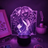 Manga Kakegurui Anime Figure Jabami Yumeko 3D LED RGB Neon Night Light Cool Gift Lava Lamp Bedroom Bedside Table Desk Decoration Ceiling Lights