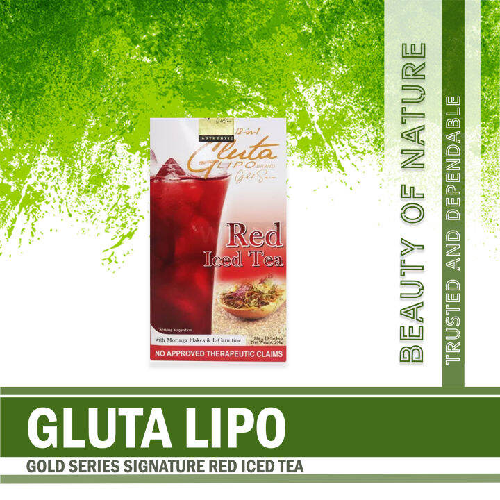 GlutaLipo Gluta Lipo Gold Serie RED ICED TEA 1 Box Lazada PH