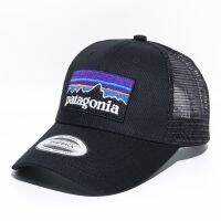 หมวก Patagonia แฟชั่นสำหรับใส่ตกปลาโลโก้ยอดนิยมหมวกบังแดดตัวตลกสันทนาการหมวกเบสบอลใหม่