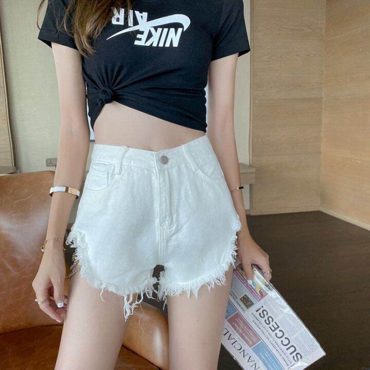 2022-summer-new-women-sexy-chain-metal-high-waist-shorts-denim-jeans-hole-tassel-design-short-feminino-s-xl