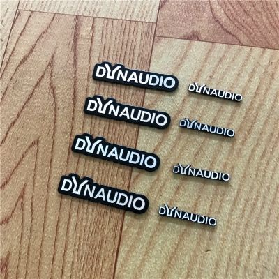 4X DYNAUDIO speaker aluminum 3D sticker trumpet horn sound letter stickers car styling For CC New Beetle