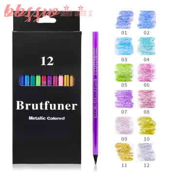 Brutfuner 48 Colors Professional Watercolor Colored Pencil Set Oil Colors  Pencil Set For Draw Coloring School Art Supplies