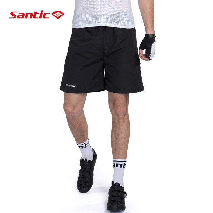 Santic Black Men Mountain Bike Shorts Plus Size M-4Xl Loose Fit 4D Padded  Quick Dry Breathable Exercise Bike Shorts Men Wc05003 | Lazada