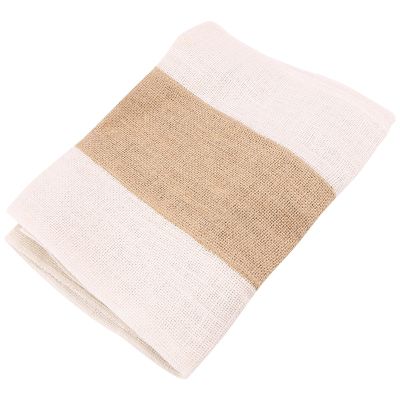 Burlap Table Runners for Kitchen Jute Table Runner - Natural Farmhouse Centerpieces for Tables - Dining Room
