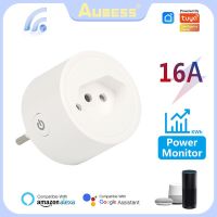 Aubess Smart Plug Brazil 16A Wifi Socket With Power Monitor Function  Smart Life App Remote Control Outlet For Alexa Google Home Ratchets Sockets