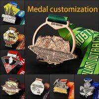 【CW】☃☫  Medal Customization Medals Gold Print Custom Marathon Sport Match Metal