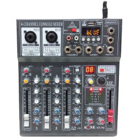 มิกเซอร์ 4 ช่อง มิกเซอร์ KT-P4 (A-One) Mixer 4 CH USB ฺBLUETOOTH