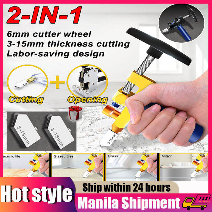 Manual Tile Mirrors Cutters Set Easy Glide Glass Tile 950mm Long board