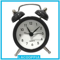 [LACOOPPIA] WHITE TABLETOP DOUBLE BELL ALARM CLOCK TRADITIONAL BEDSIDE LOUD SNOOZE CLOCK