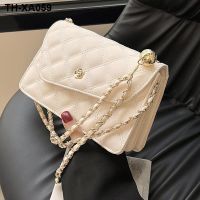 ﹉ The new 2022 senior feeling bag brim single shoulder spring and summer fashion chain inclined joker package