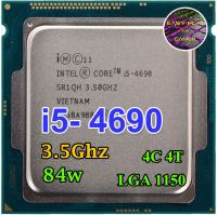 ซีพียู CPU Intel Core i5-4690 4คอ 4เทรด 84W LGA 1150 ฟรีซิลิโคน1ซอง i5 4690