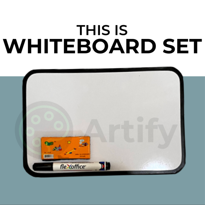 Whiteboard Plain 8x12 inches Can be availed in sets random colors whiteboard marker whiteboard