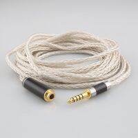 16 Core OCC Silver Plated Headphone Earphone Extension Cable For xlr 2.5mm 3.5mm 6.5mm 4.4mm male to 4.4mm female