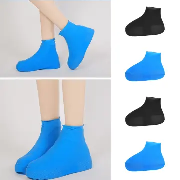 Waterproof Shoe Covers, Non-Slip Water Resistant Overshoes Silicone Rubber  Rain Shoe Cover Protectors for Kids, Men, Women 