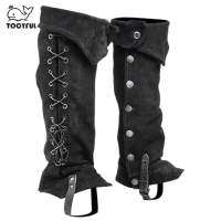 TOOYFUL Pirate Boot Cover Steampunk Renaissance Knight Warrior อุปกรณ์เสริมเครื่องแต่งกาย