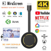 4K G14 5G Wireless WiFi Display Dongle Adapter cast DLNA AirPlay TV Stick