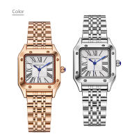 Luxury Square Women Watch Golden Steel Hand Wrist Clock Female Elegant Exquisite Quartz R Waterproof Wristwatch Lady Gifts