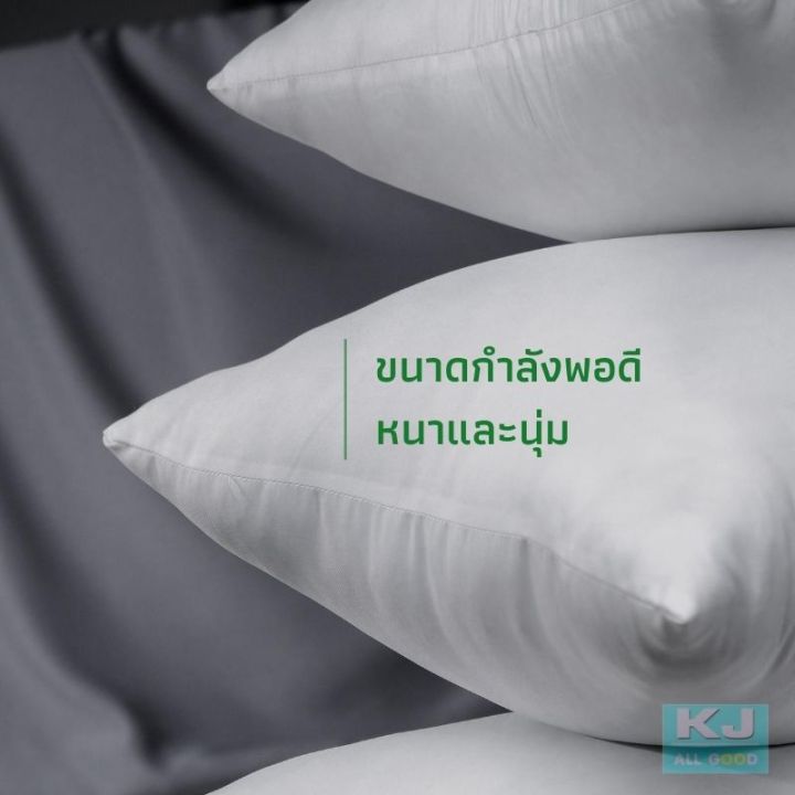หมอนหนุน-pillow-soft-คุณภาพดี-ใยโพลีเอสเตอร์-polyester-100-size-xl-ไซส์มาตรฐาน