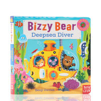 Bear is busy series English original bizzy bear deep sea diver busy bear deep sea diver childrens mechanism operation toy tear not rotten cardboard book childrens English Enlightenment cognition early education picture book