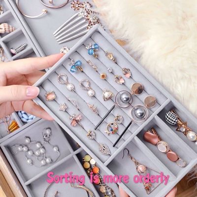 Jewelry Storage Tray Display Jewel Holder Stand celet Necklace Ring Storage Showcase Drawer Jewelry Organizer