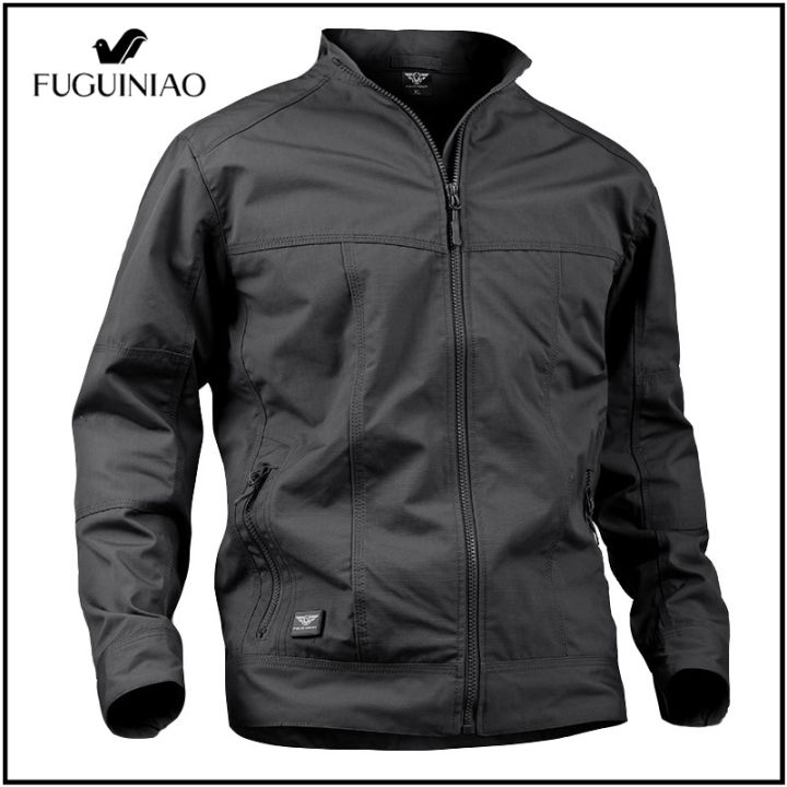 fuguiniao-เสื้อแจ็คเก็ตคาร์โก้ยุทธวิธี-เสื้อโค้ทลำลองกันน้ำระบายอากาศได้ดีทนทานสำหรับผู้ชายเสื้อแจ็คเก็ตสำหรับใส่ทำกิจกรรมนอกบ้านปีนเขาเดินเขา