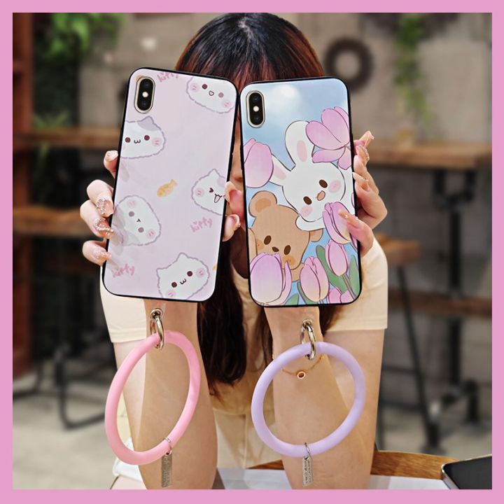 solid-color-taste-phone-case-for-iphone-xs-max-dust-proof-cartoon-cute-back-cover-protective-youth-couple-luxurious