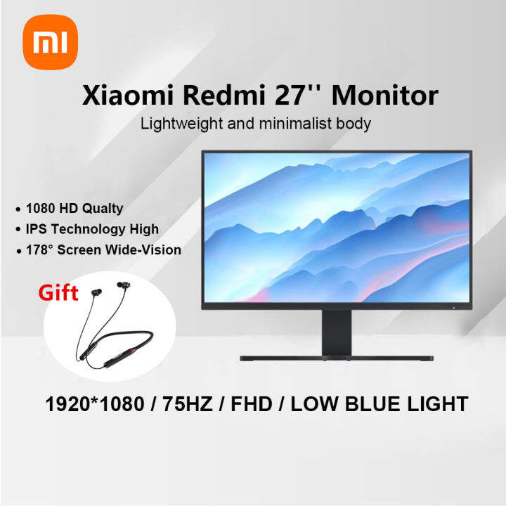 Xiaomi Redmi Monitor 27 Inch 75Hz Refresh Rate 1080P FHD Low Blue Light ...