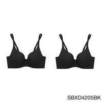 ( Set 2 ชิ้น ) Sabina เสื้อชั้นใน (มีโครง) รุ่น Perfect Bra รหัส SBXD4205 สีดำ