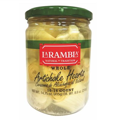 ลาแรมบลา โฮลอาร์ติโชกฮาร์ตส์ อาร์ติโชกในน้ำเกลือ 415 กรัม / Laram Blah Artichoke Hearts Artichoke in brine 415 g.