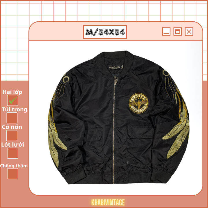 Áo Khoác Bomber GC Nam Thêu Logo Túi Siêu Xịn - Áo Bomber Nam GC Thêu Logo  Chữ Sau Lưng Siêu Đẹp - Tìm Voucher