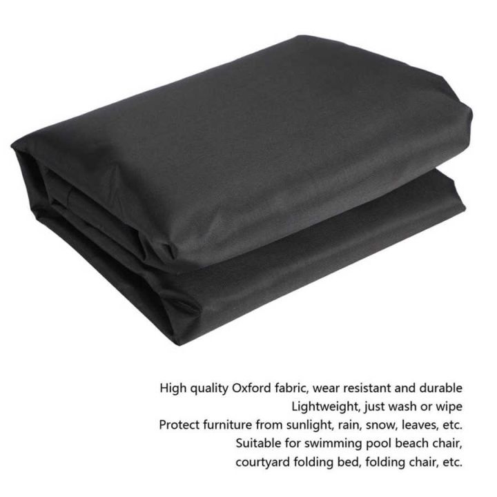 black-indoor-outdoor-use-elastic-futon-bed-protective-cover-portable-folding-bed-cover-furniture-dust-proof-protective-cover