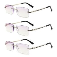 【cw】 Fashion Simple Square Frame Vintage Business Reading Glasses Ultra Light Glasses Anti Blue Light Eye Protection ！