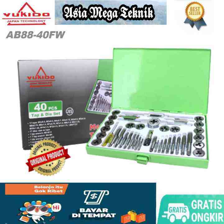 Tap and Dies set 40pc Tap set 40 pcs Hand tap set Tap & Dies 40 pcs