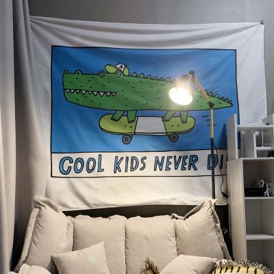 【CW】◆✁◑  Tapestry Wall Hanging Cartoon Kids Never Die Tapestries Curtain Background Cover