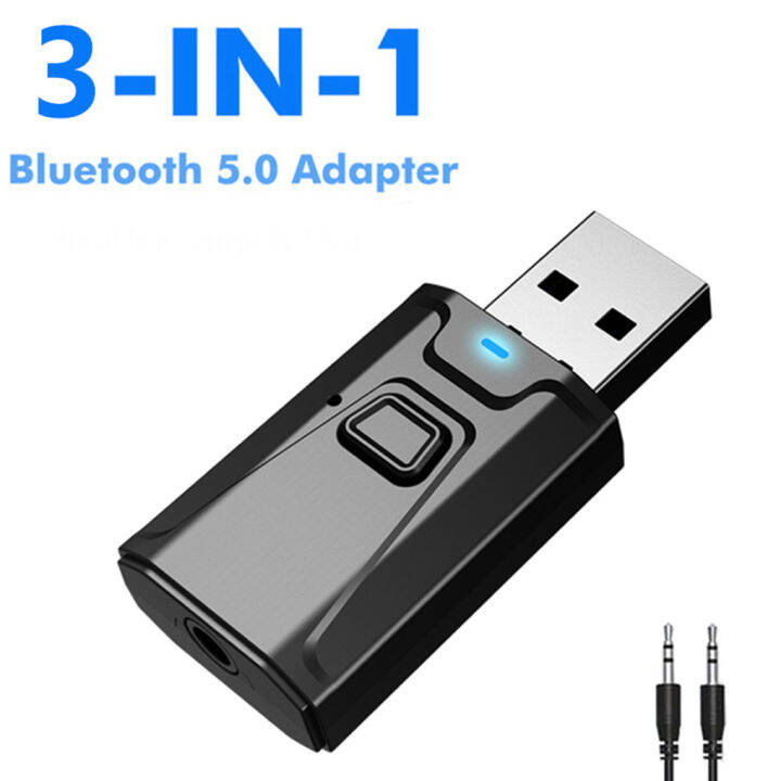 Bluetooth 5.0 Audio Transmitter Receiver Bluetooth Dongle Adapter Wireless AUX Audio Transmitter