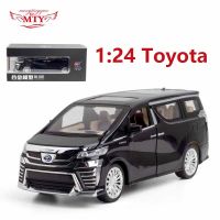 โมเดลรถ Diecast อัลลอย MPV ดึงกลับรถจำลอง Toyota Alphard/Vellfire/lexus LM300H ของขวัญวันเกิดของตกแต่งคริสมาสต์ปีใหม่1/24