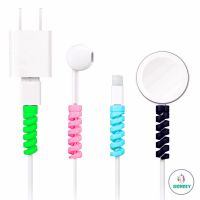 4pcset Spiral Cable Case Protector Headphone Winder for Universal USB Charger Earphone Mini Accessories