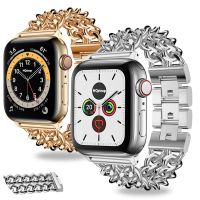 ◊✑ สายนาฬิกาโลหะสำหรับ Iwatch 6 5 7 8 SE 5 4 40 มม. 41 มม. 44 มม. 45 มม. สำหรับ Apple Watch Ultra 49 มม. 38 มม. 42 มม. สร้อยข้อมืออุปกรณ์เสริม