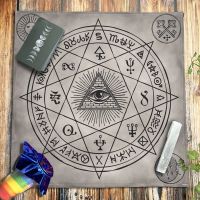 Corinada Eight Arrays All Seeing Eye Tarot Tablecloth Velvet Altar Cloth Board Game Divination Witchcraft Astrology Pagan Oracle Card Pad