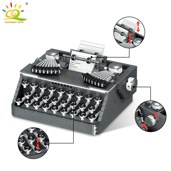 ใหม่-huiqibao-จำลอง-r-เครื่องพิมพ์ดีดรุ่น-micro-building-blocks-มินิอิฐประกอบ-constrution-ของเล่นเด็กสำหรับเด็ก-aldult