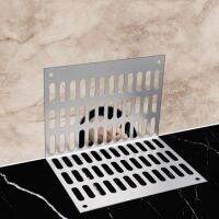 (Yohi metals)Dishracks &amp; Sink accessoriesท่อระบายน้ำด้านข้างรูปตัวแอล304สแตนเลส7แบบพื้นตารางตะข่ายระบายน้ำกันลื่นที่ผนังด้านข้างของท่อระบายน้ำสำหรับห้องน้ำTraps &amp; DrainsPipe Fittings &amp; Accessories