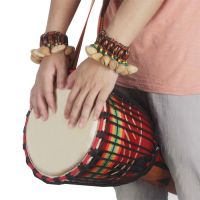 Dora Nut Shell Hand Bell กลองแอฟริกัน Hand Bell Dance Bell Percussion Tambourine Accompaniment Wrist Bell Nut Shell celet