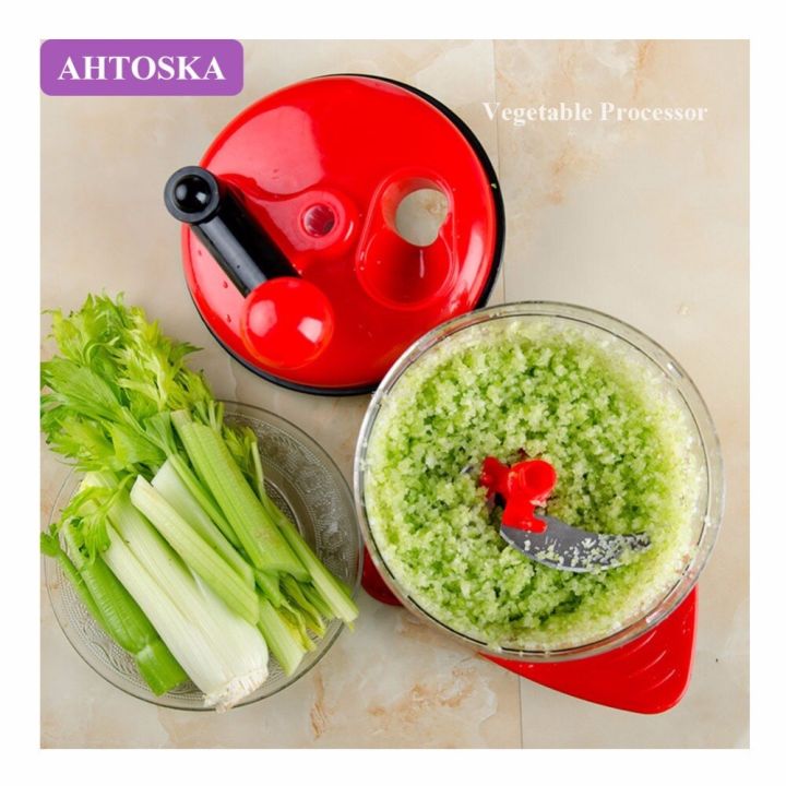 ahtoska-เครื่องหั่นอาหารเครื่องบดเนื้อในครัวเรือนอเนกประสงค์-ที่หั่นผักเครื่องเตรียมอาหารแบบแมนนวลเครื่องปั่นผสมไข่
